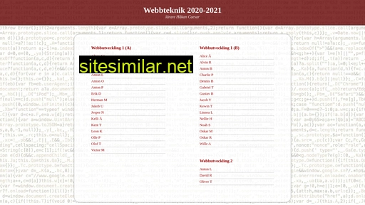 Webbteknik similar sites
