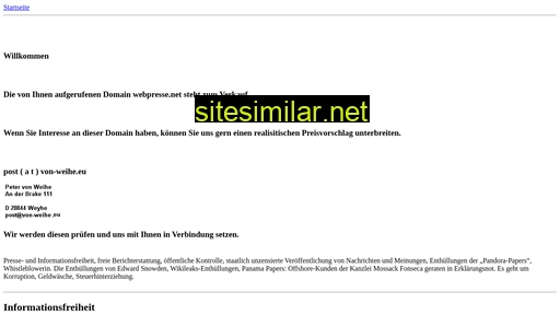 Webpresse similar sites
