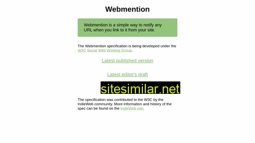webmention.net alternative sites