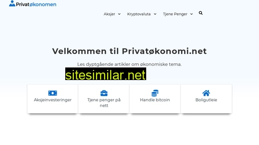 privatøkonomi.net alternative sites