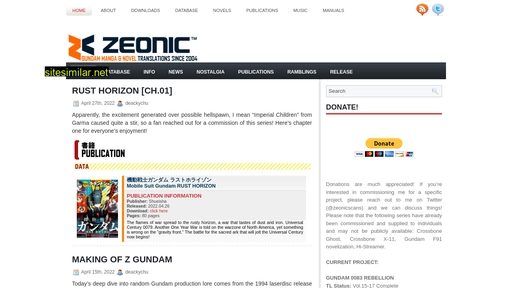 zeonic-republic.net alternative sites