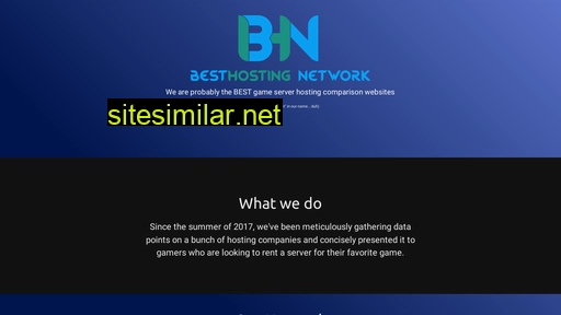 Besthosting similar sites