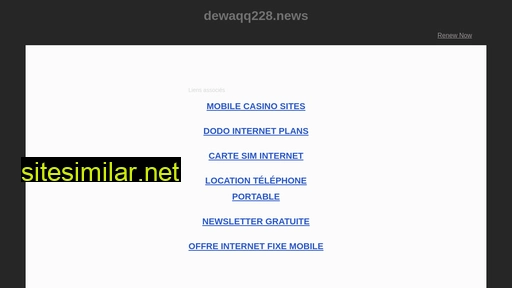 dewaqq228.news alternative sites