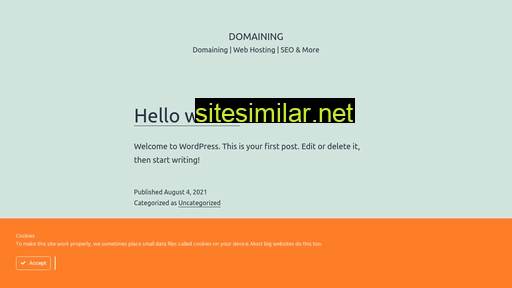 Domaining similar sites