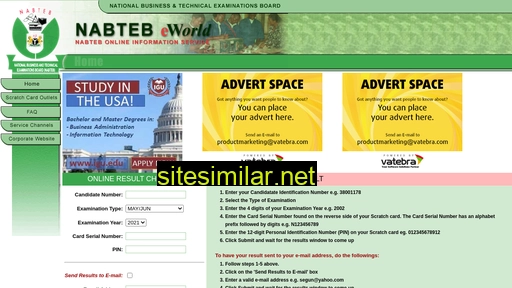 eworld.nabteb.gov.ng alternative sites