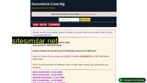 guruskick.com.ng alternative sites
