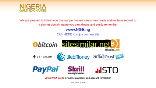 nigeriagoldexchange.ng alternative sites