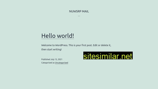 Nuwsrpmail similar sites