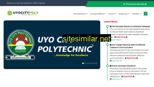uyocitypoly.edu.ng alternative sites