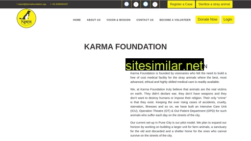 karmafoundation.ngo alternative sites