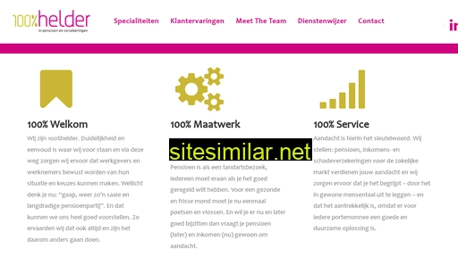 100procenthelder.nl alternative sites