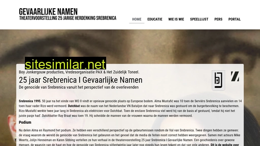 25jaarsrebrenica.nl alternative sites