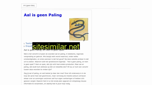 aalisgeenpaling.nl alternative sites