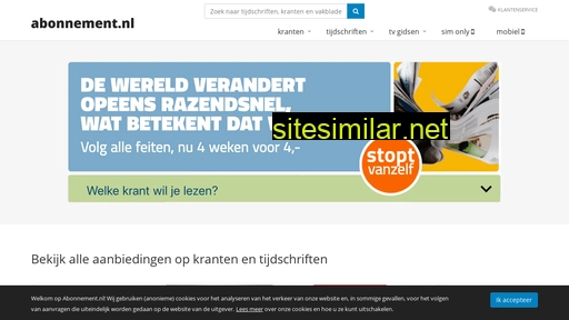 abonnement.nl alternative sites