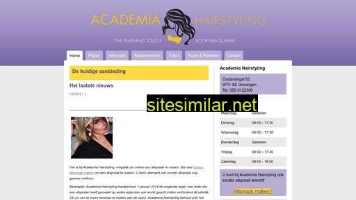 academiahairstyling.nl alternative sites