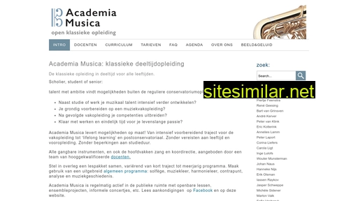 academiamusica.nl alternative sites