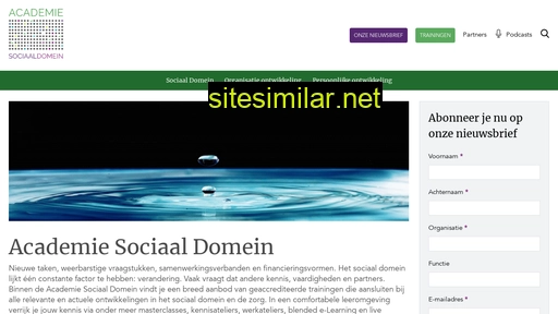 academiesociaaldomein.nl alternative sites