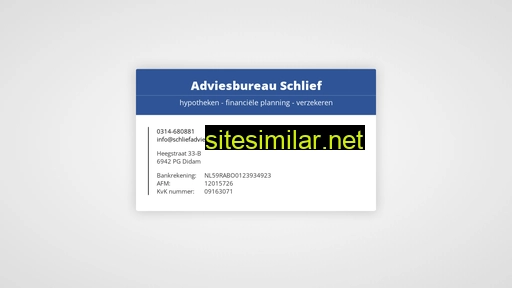 adviesbureauschlief.nl alternative sites