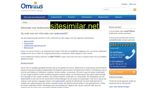 advocaatvoorauteursrecht.nl alternative sites