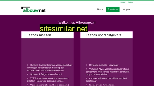 afbouwnet.nl alternative sites