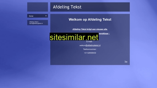 afdelingtekst.nl alternative sites