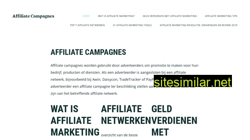 affiliatecampagnes.nl alternative sites