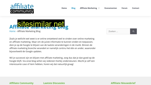 affiliatecommunity.nl alternative sites