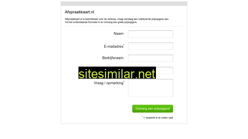 afspraakkaart.nl alternative sites