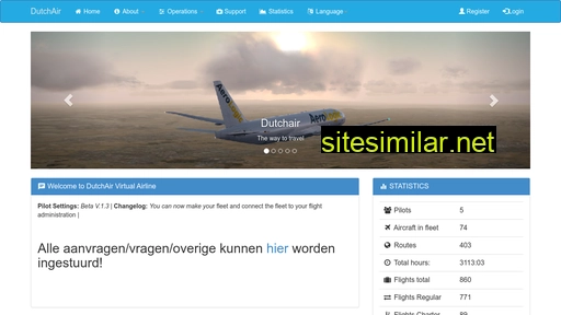 airline.dutchairline.nl alternative sites