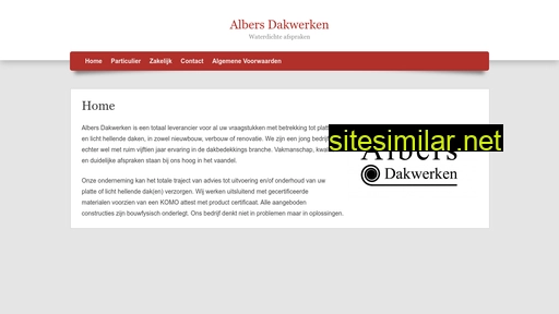 albersdakwerken.nl alternative sites