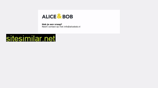 alicebob.nl alternative sites