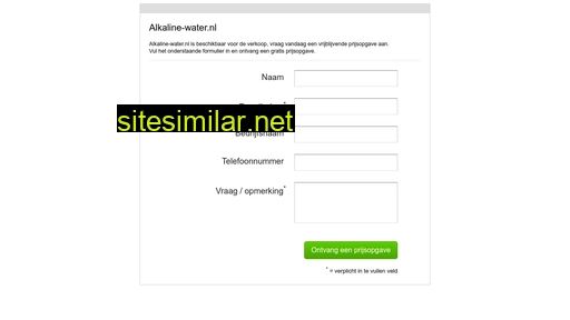 alkaline-water.nl alternative sites