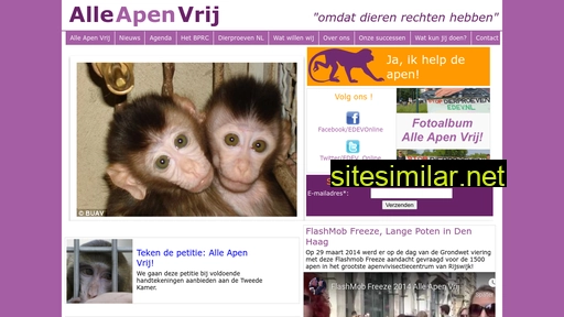 alleapenvrij.nl alternative sites