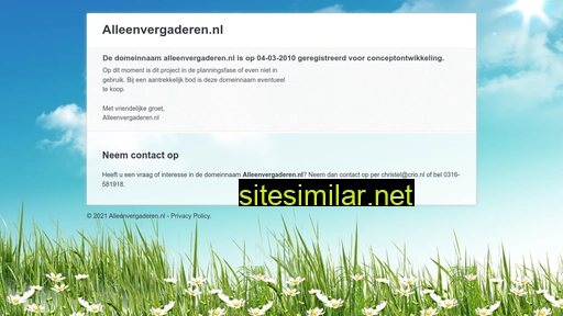 alleenvergaderen.nl alternative sites