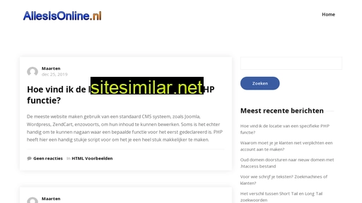 allesisonline.nl alternative sites