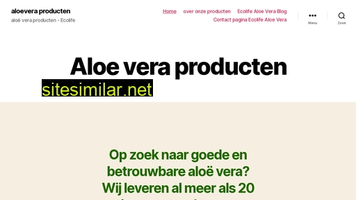 aloeveraproducten.nl alternative sites