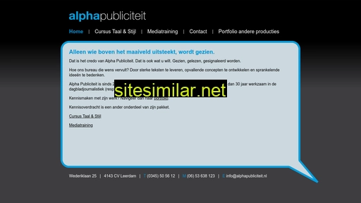 alphapubliciteit.nl alternative sites