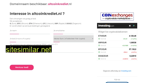 altcoinkrediet.nl alternative sites