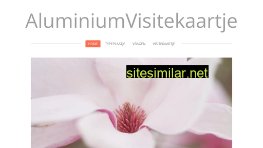 aluminiumvisitekaartje.nl alternative sites