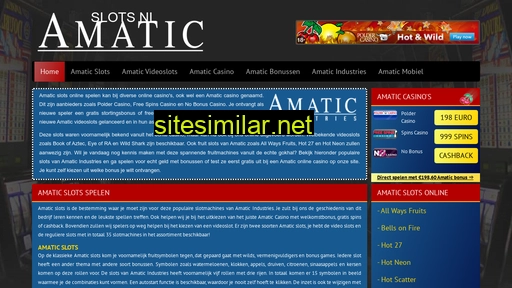 amaticslots.nl alternative sites