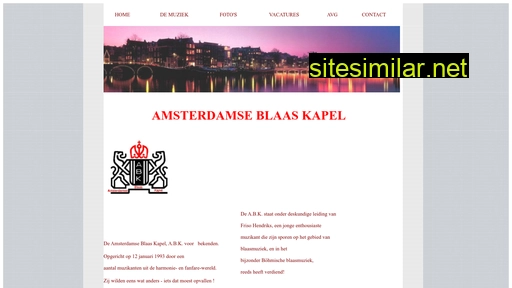amsterdamseblaaskapel.nl alternative sites