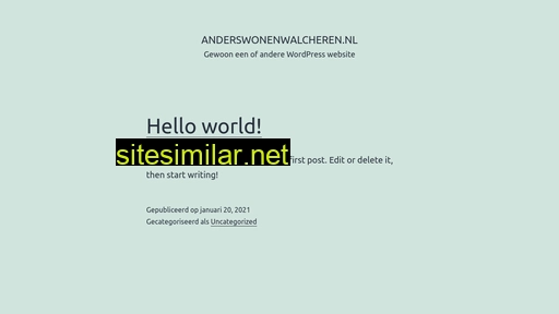 anderswonenwalcheren.nl alternative sites