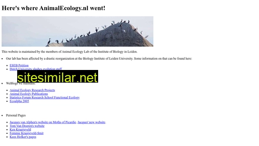 animalecology.nl alternative sites