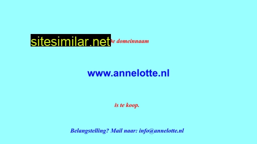 annelotte.nl alternative sites