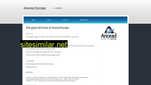 Anorad-europe similar sites