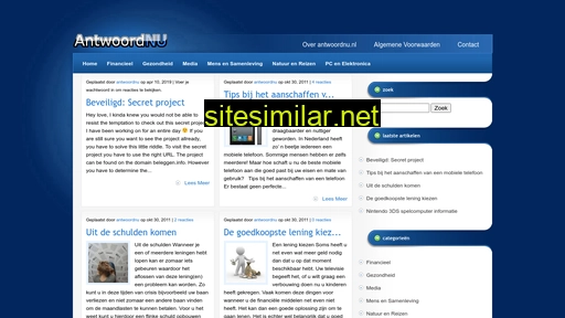 antwoordnu.nl alternative sites