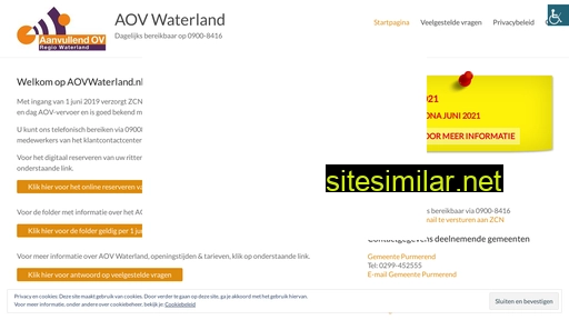 aovwaterland.nl alternative sites