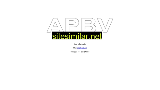 apbv.nl alternative sites