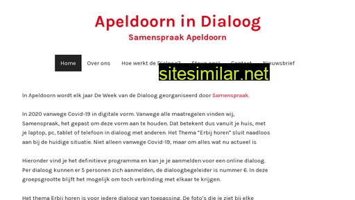apeldoornindialoog.nl alternative sites