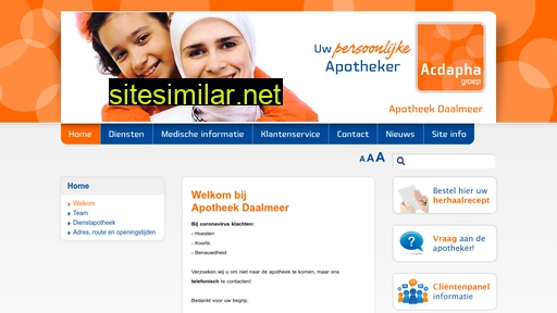apotheekdaalmeer.nl alternative sites